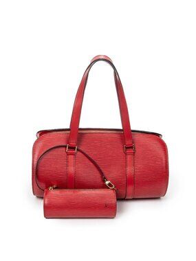 Louis Vuitton Soufflot Red Epi